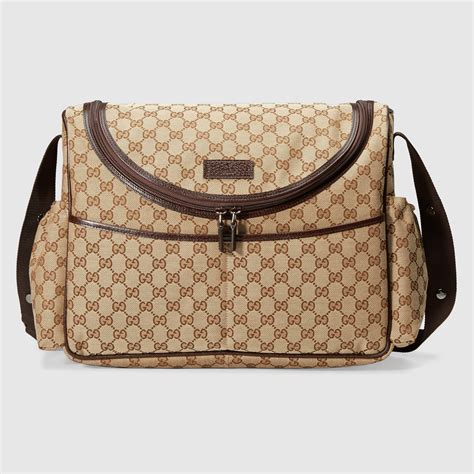 gucci baby bag black|authentic Gucci diaper bag.